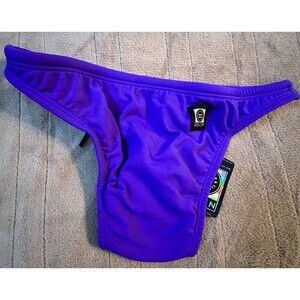 JOLYN Brazil Cut Bikini Bottoms Only Purple size Small NWT
